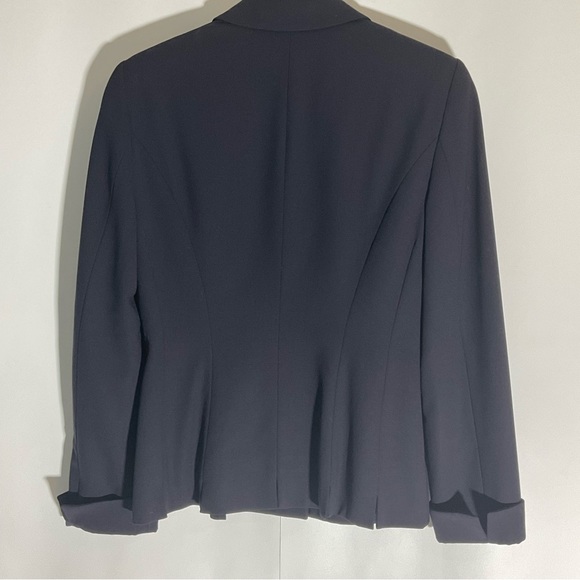 Escada Margaretha Ley 100% New Wool Dark Blue 7-Button Closure Cuffed Sleeve 36. - Picture 10 of 16